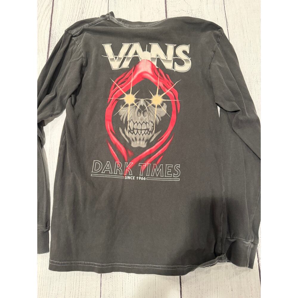 Vans Vintage “Darks Times” Long Sleeve Shirt Size  S